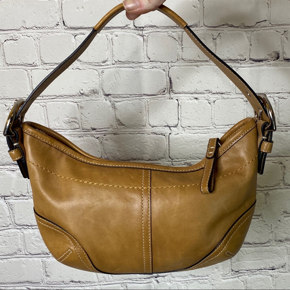 Coach Leather Boho Shoulder Bag